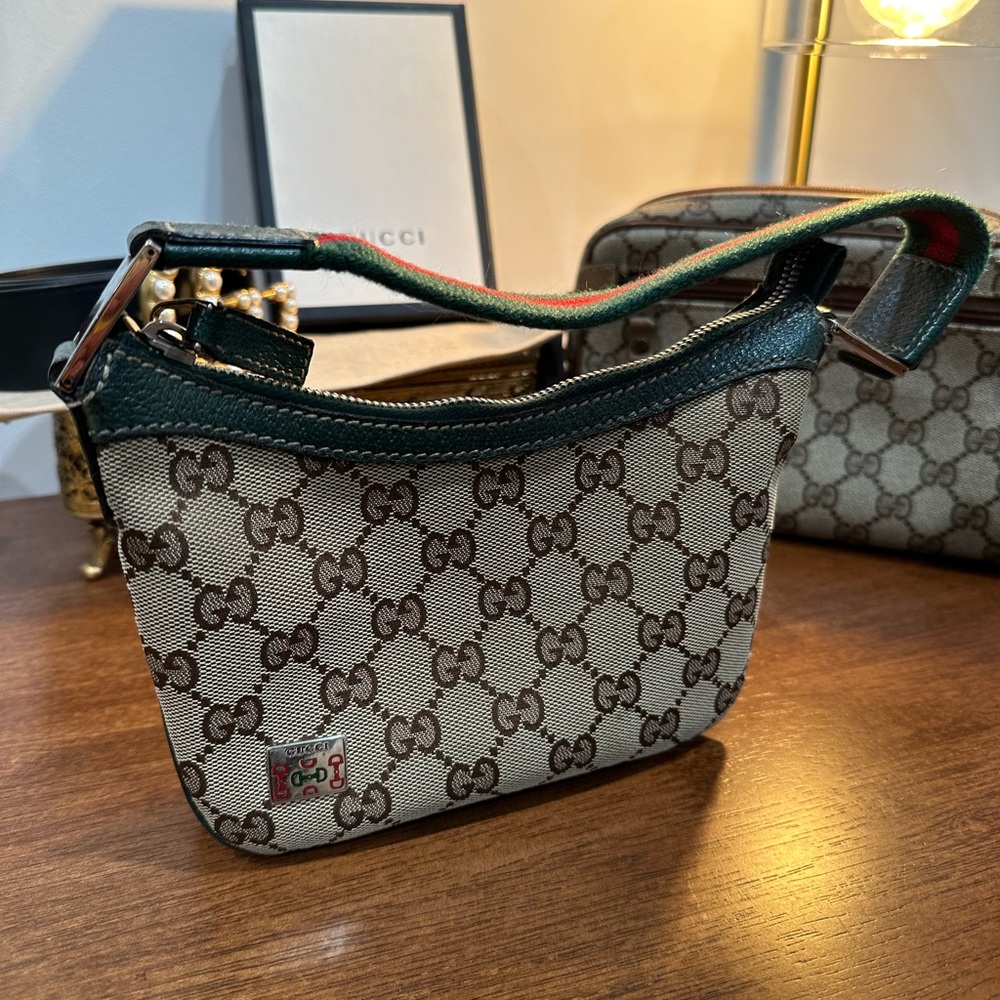 Gucci Monogram Web Mini Pop Hobo Green